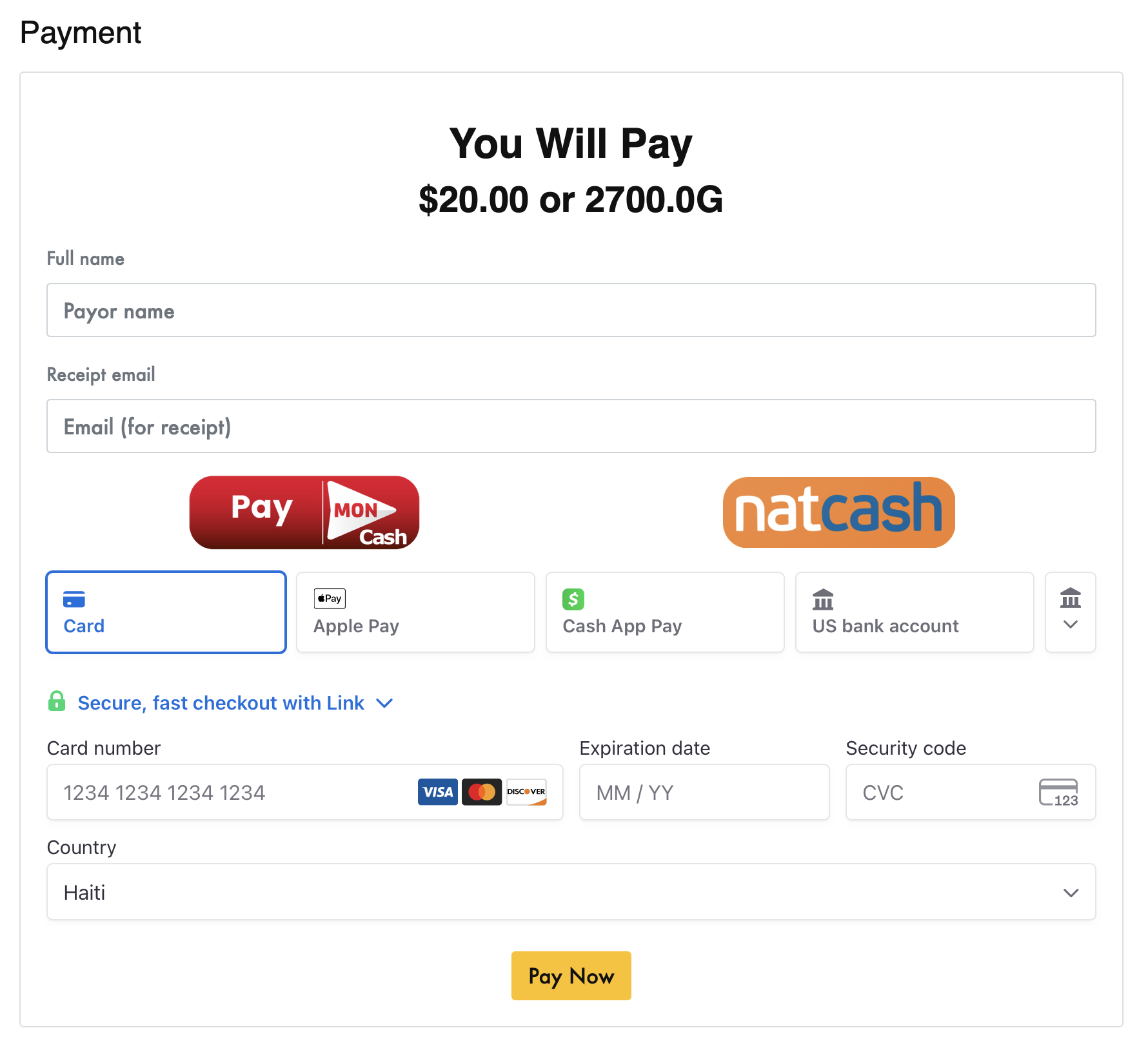 DevFundMe Payment System